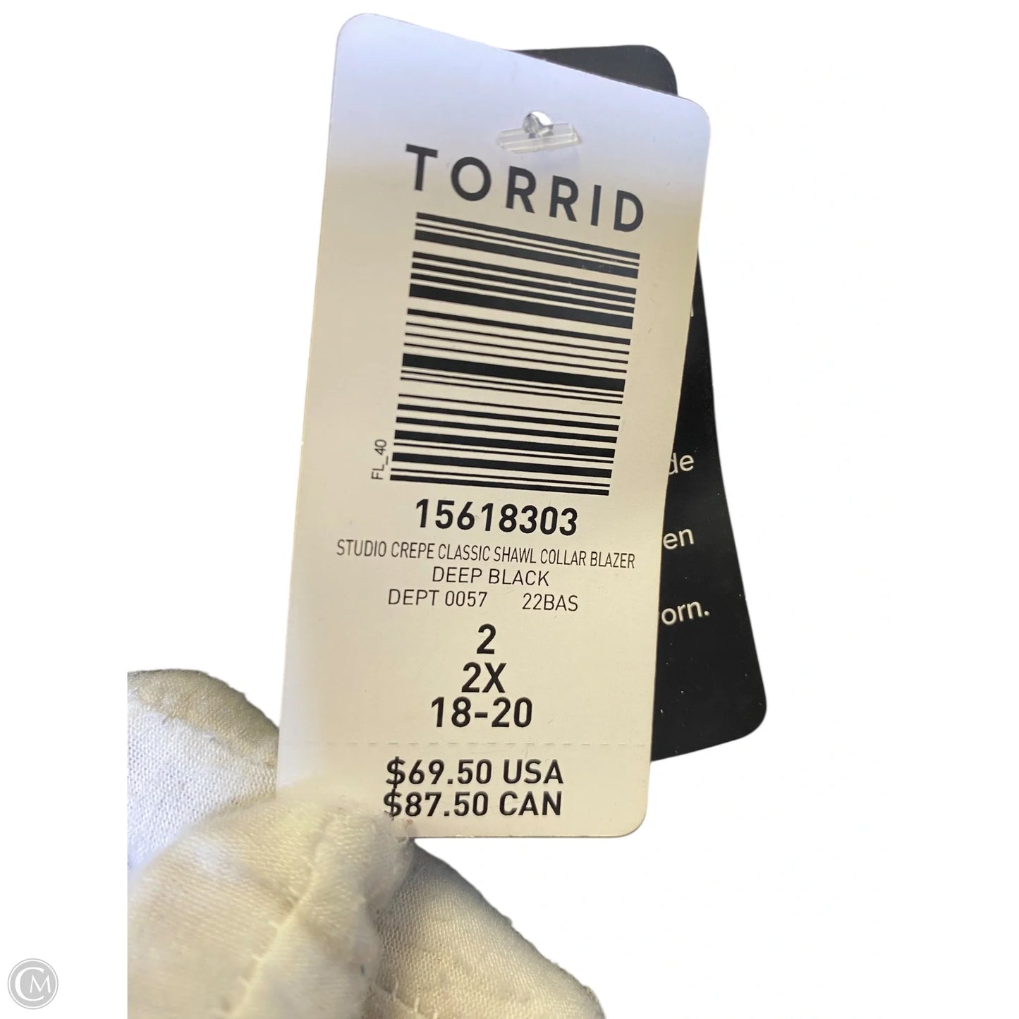 Blazer By Torrid In Black, Size: 2x