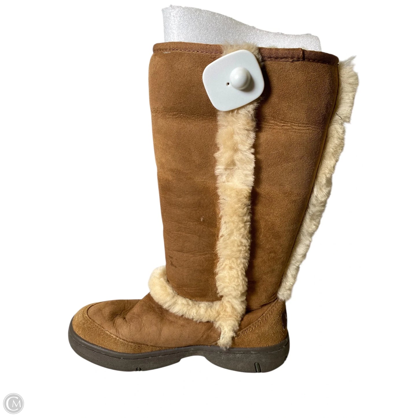 Boots Designer By Ugg In Brown, Size: 8