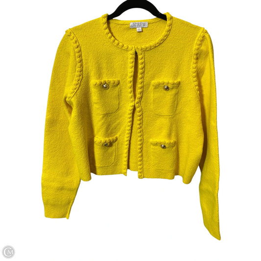 Sweater Cardigan By J. Crew In Yellow, Size: M