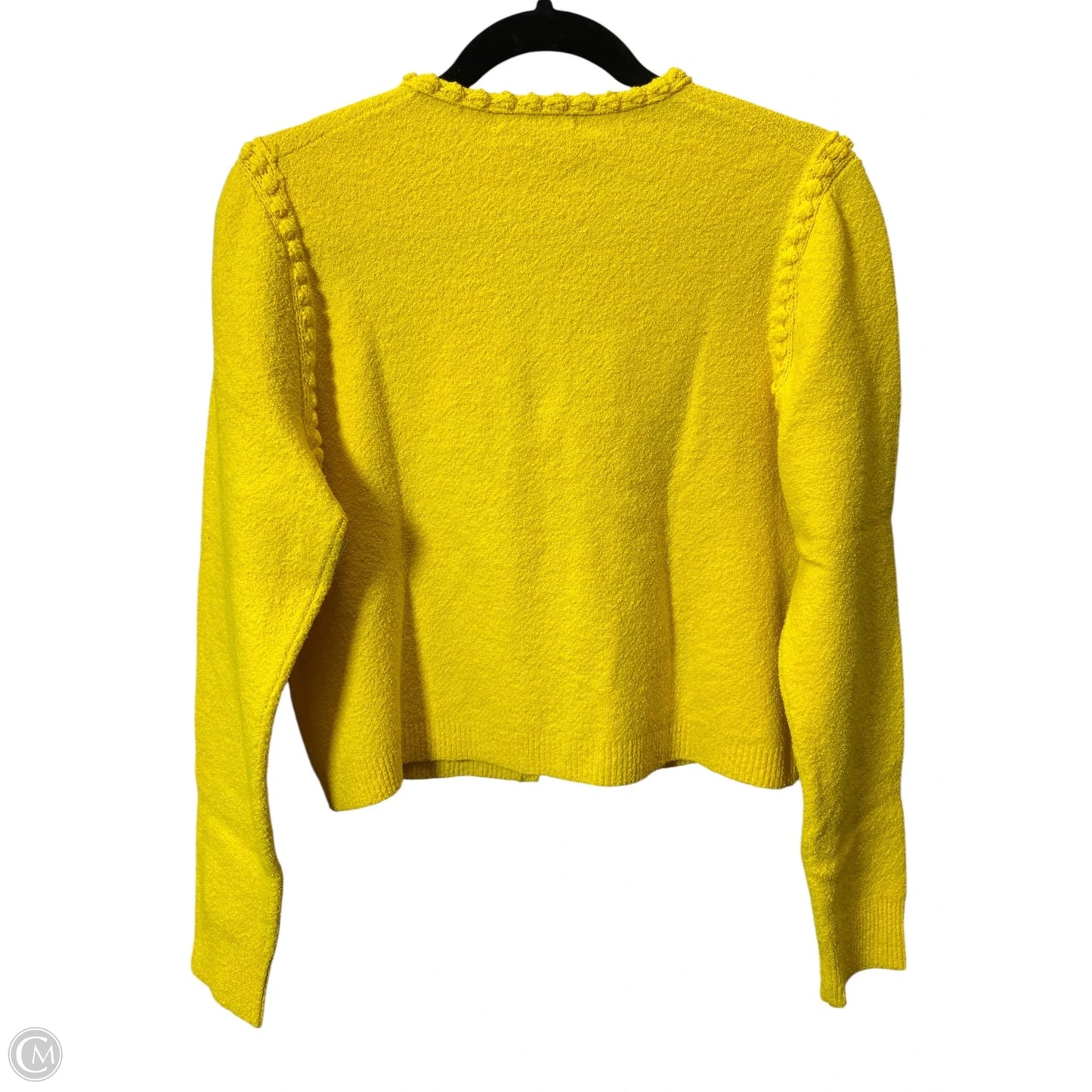 Sweater Cardigan By J. Crew In Yellow, Size: M