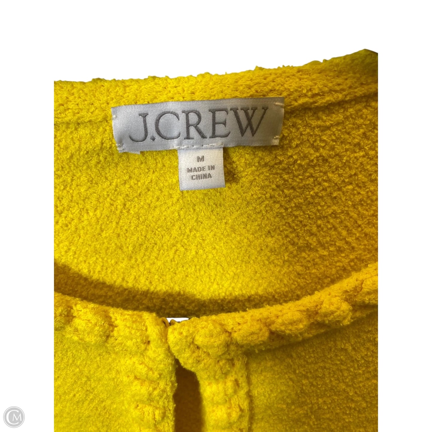 Sweater Cardigan By J. Crew In Yellow, Size: M