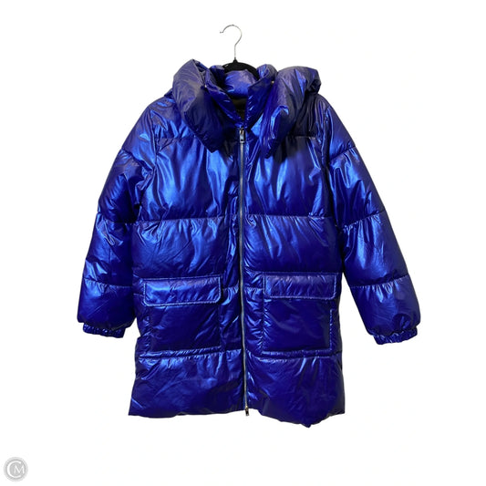 Jacket Puffer & Quilted By Clothes Mentor In Blue, Size: M