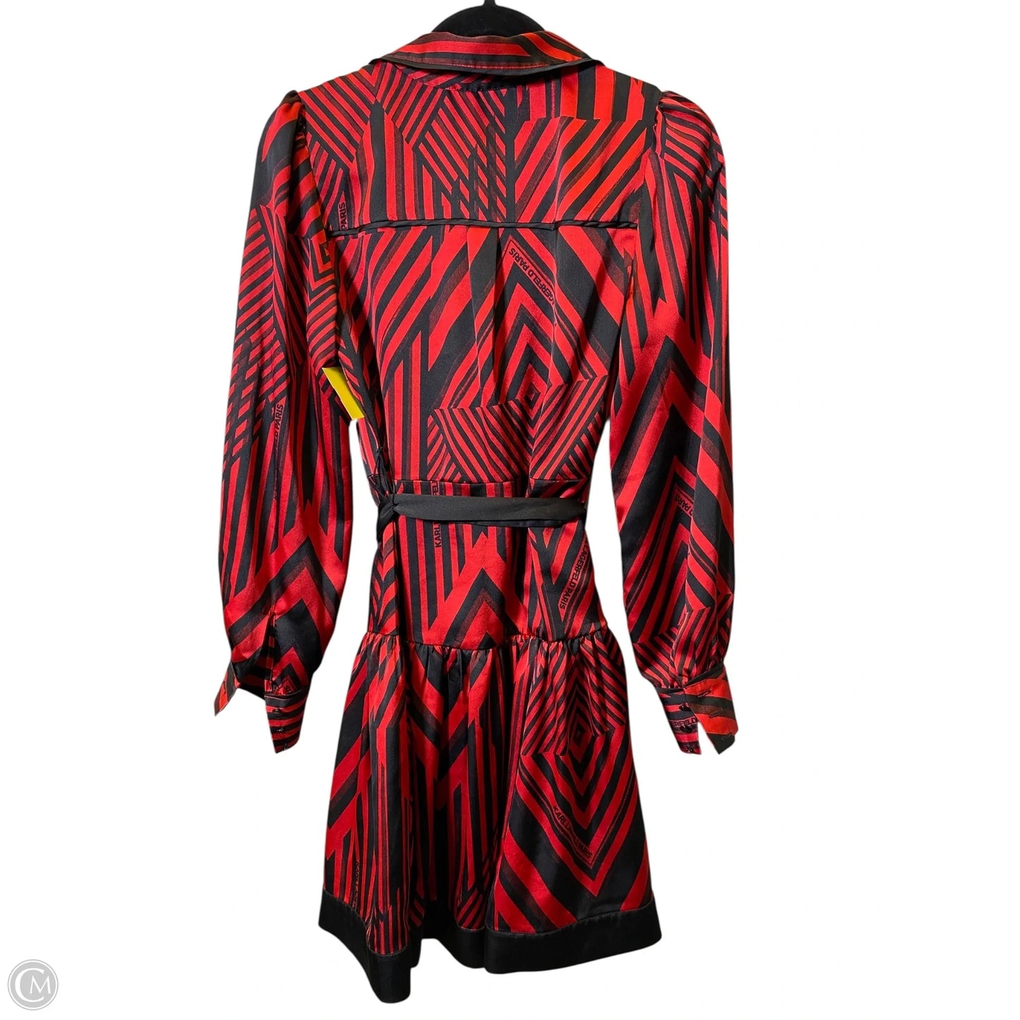 Dress Designer By Karl Lagerfeld In Black & Red, Size: 6