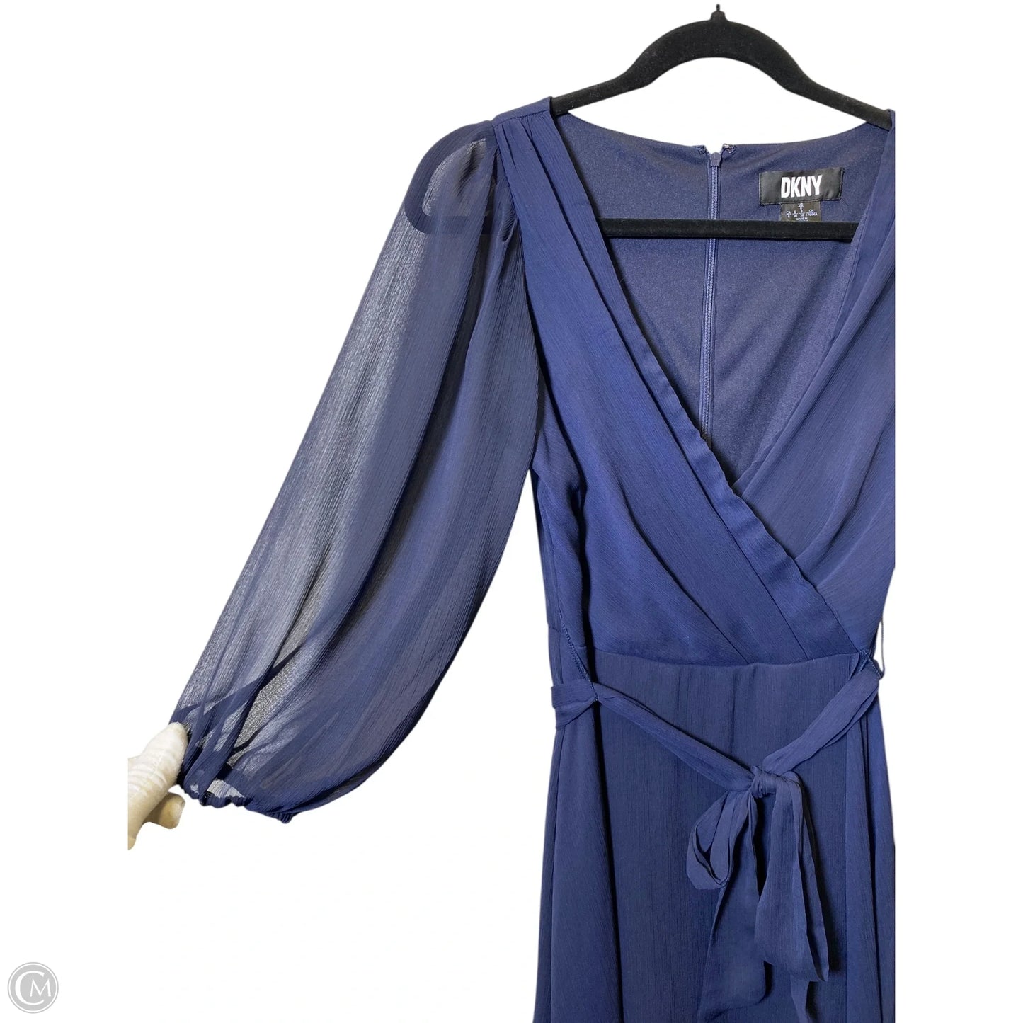 Dress Casual Midi By Dkny In Navy, Size: 6