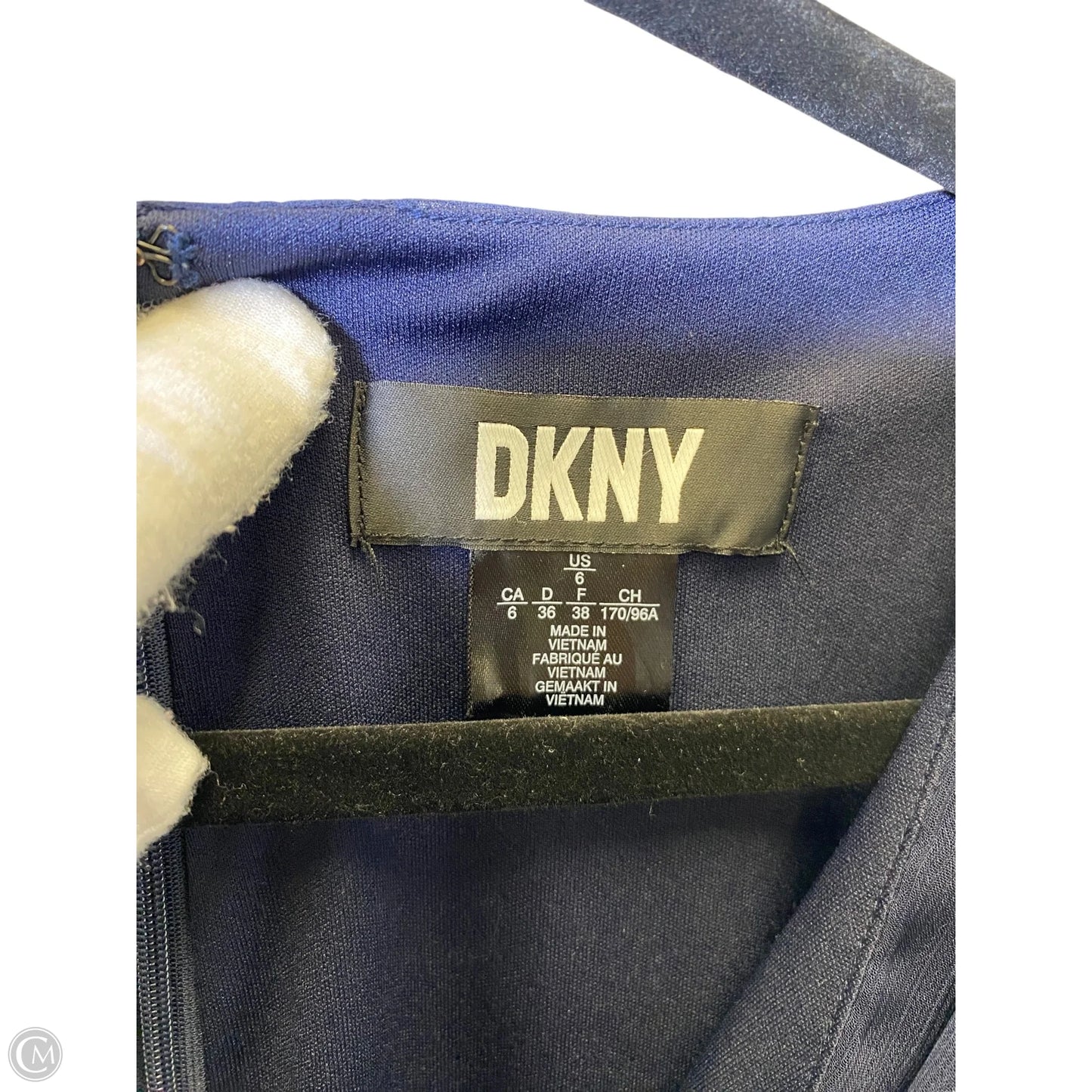 Dress Casual Midi By Dkny In Navy, Size: 6