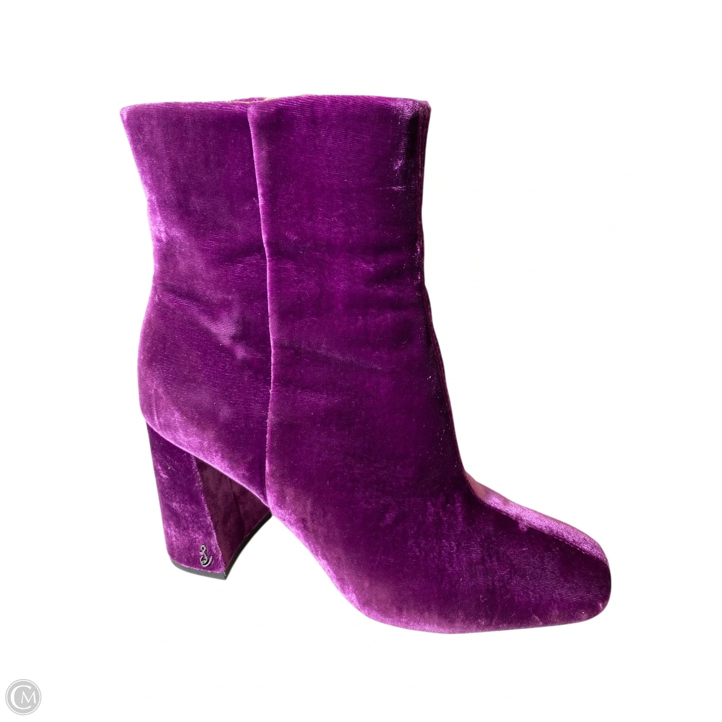 Boots Ankle Heels By Sam Edelman In Purple, Size: 7