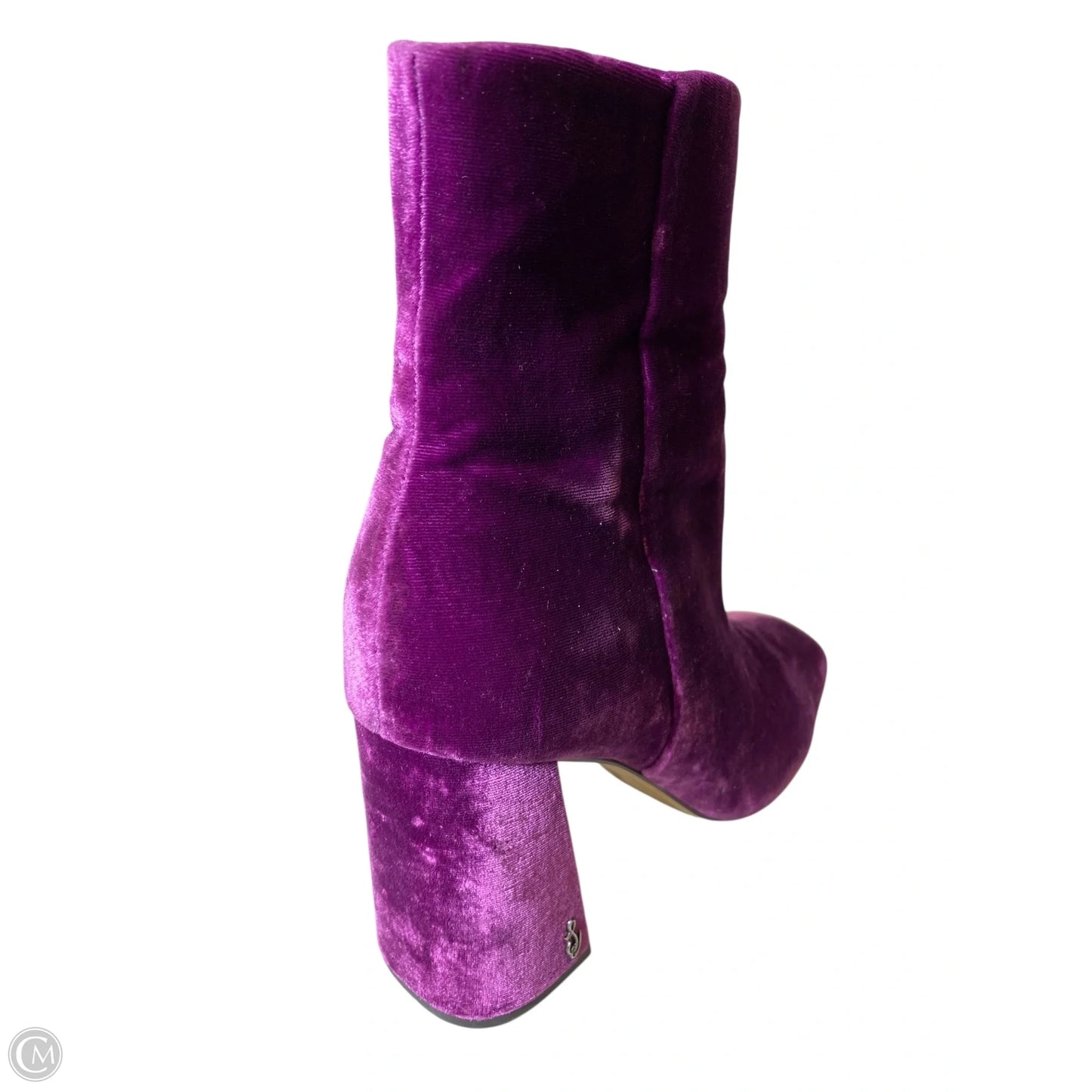 Boots Ankle Heels By Sam Edelman In Purple, Size: 7