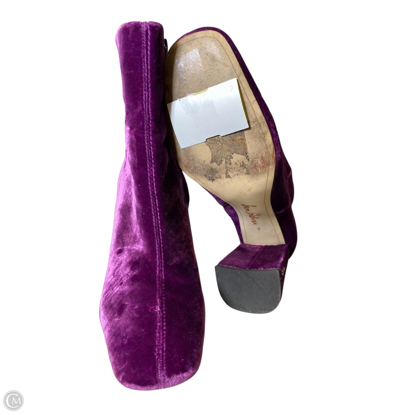 Boots Ankle Heels By Sam Edelman In Purple, Size: 7