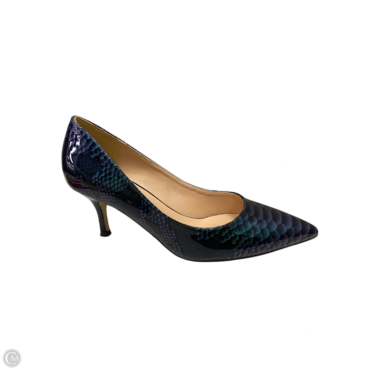 Shoes Heels Kitten By Clothes Mentor In Snakeskin Print, Size: 7