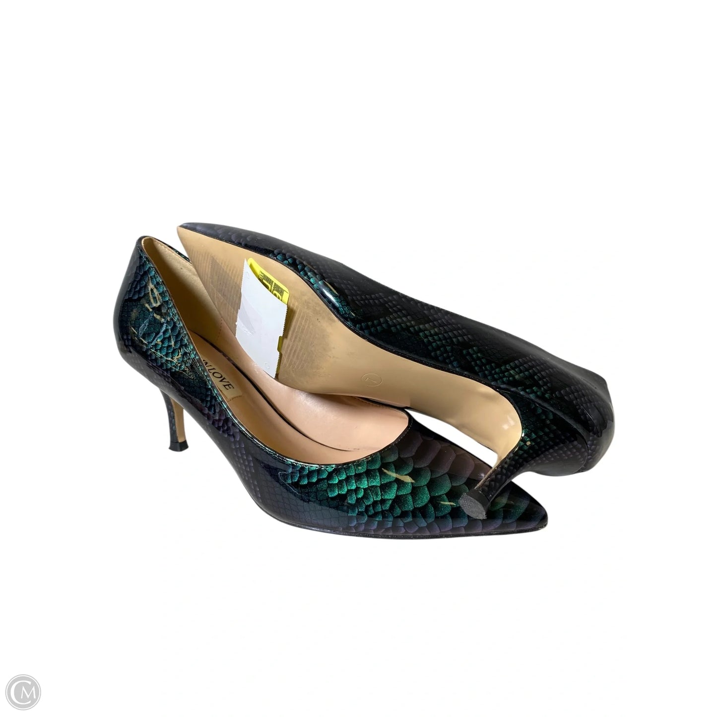 Shoes Heels Kitten By Clothes Mentor In Snakeskin Print, Size: 7