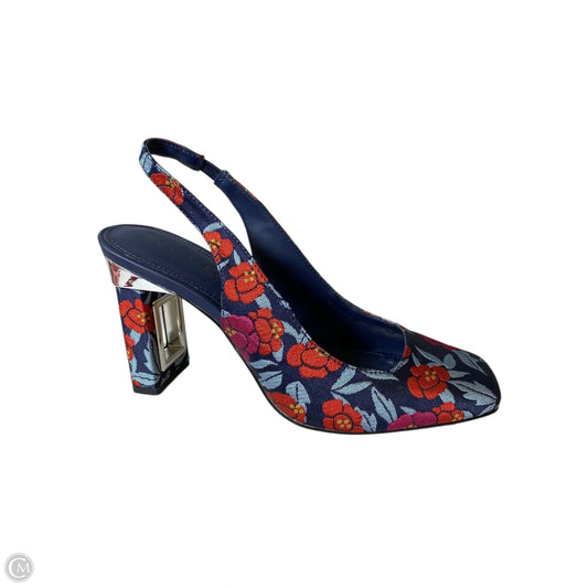Shoes Heels Block By Katy Perry In Floral Print, Size: 7