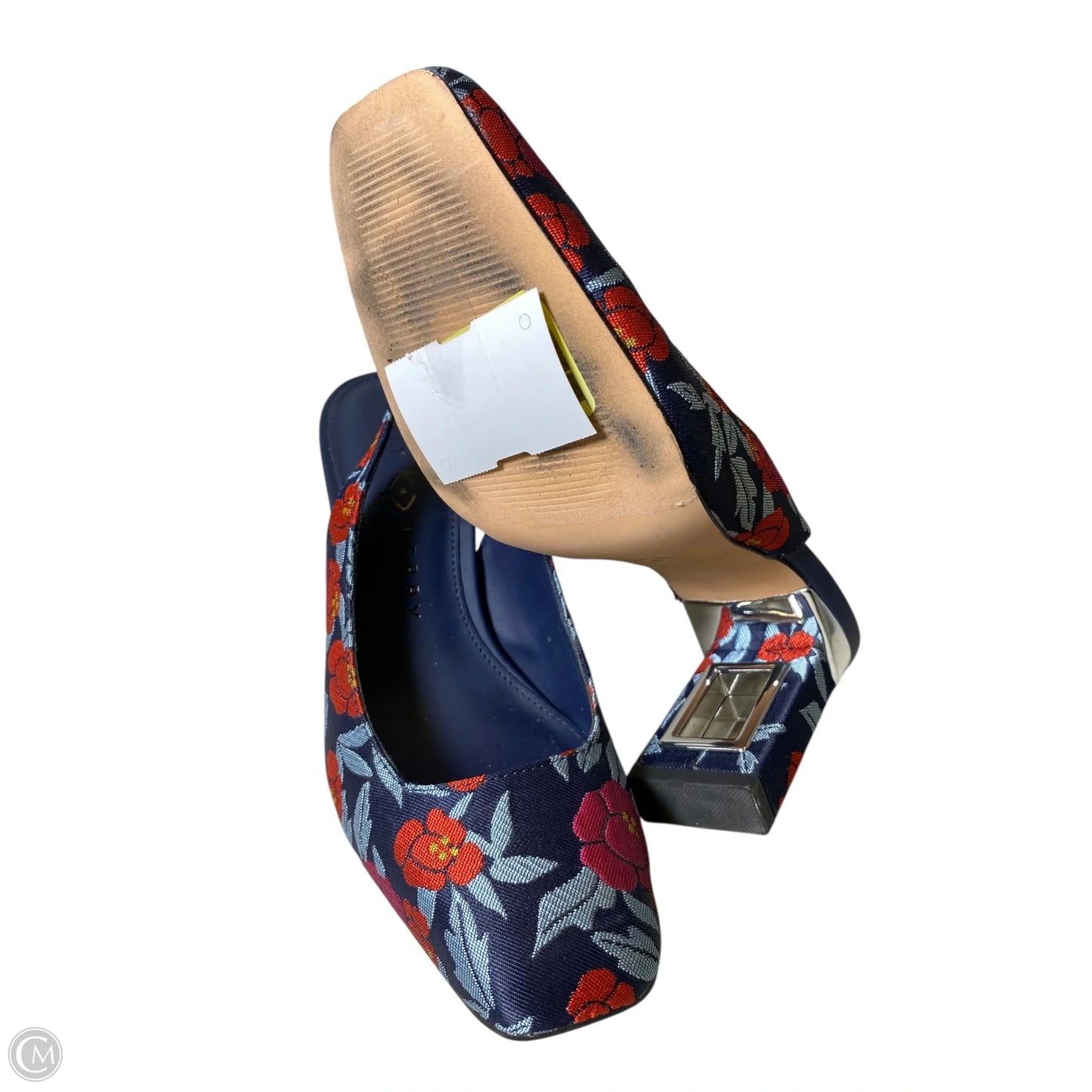 Shoes Heels Block By Katy Perry In Floral Print, Size: 7