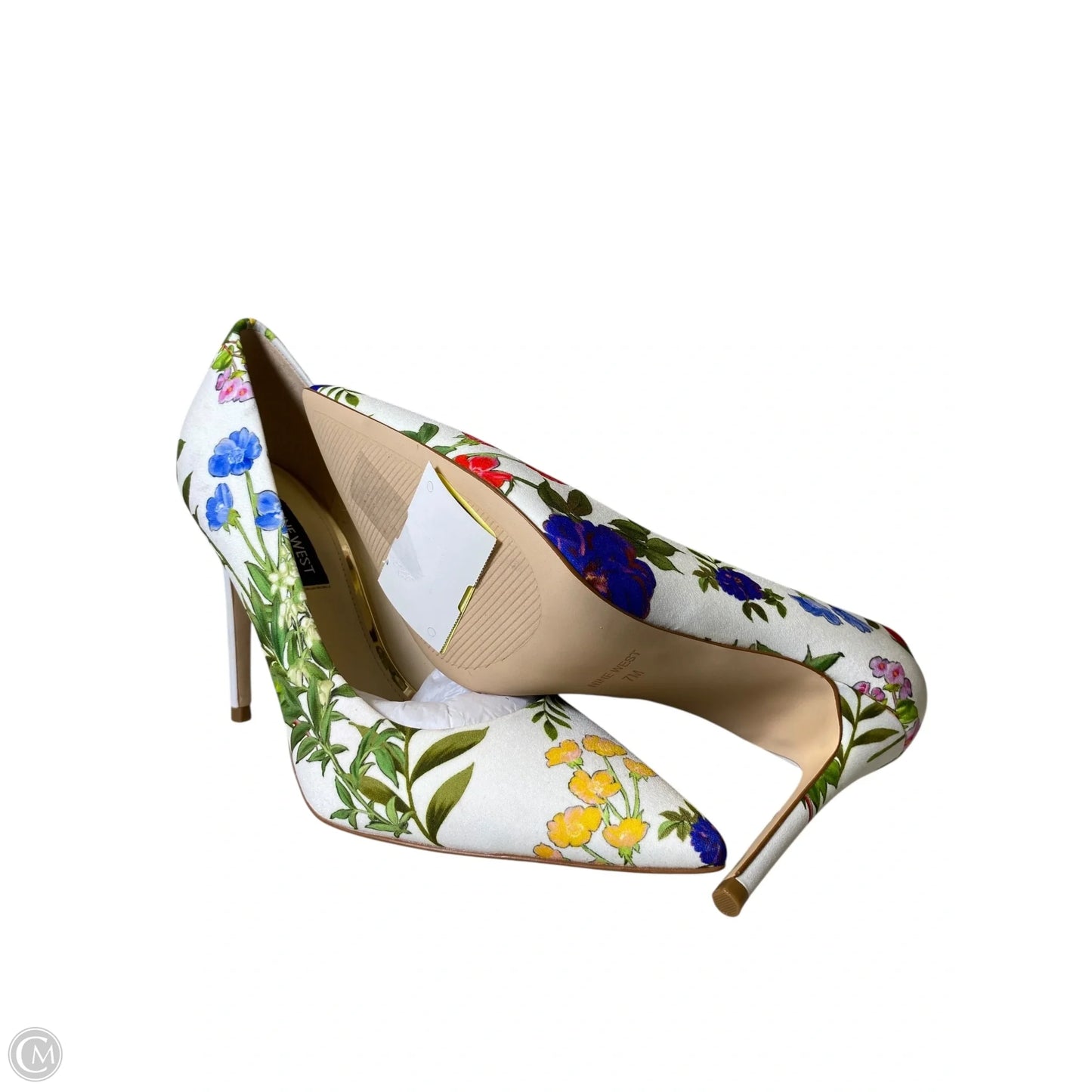 Shoes Heels Stiletto By Nine West In Multi-colored, Size: 7