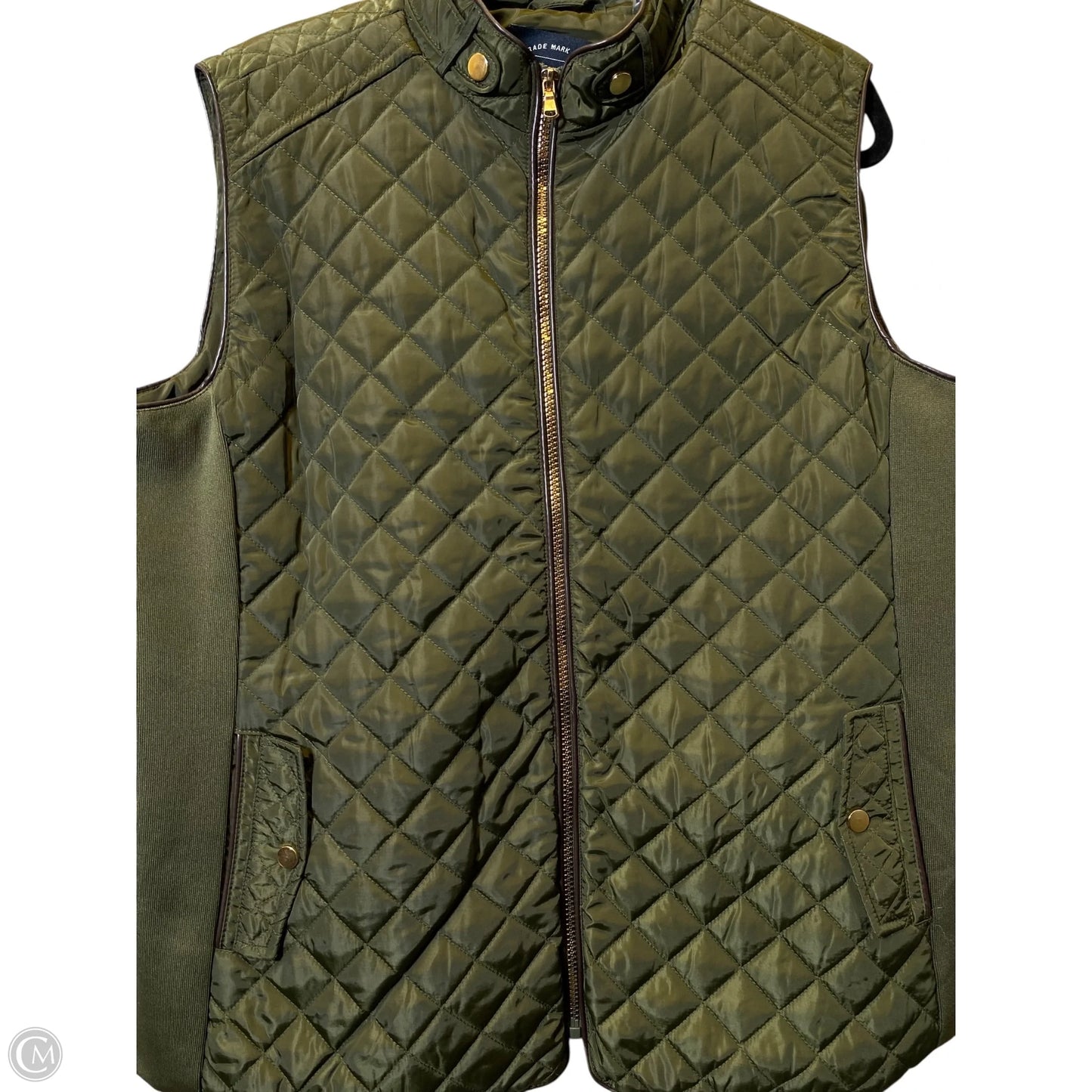 Vest Puffer & Quilted By Clothes Mentor In Green, Size: 2x