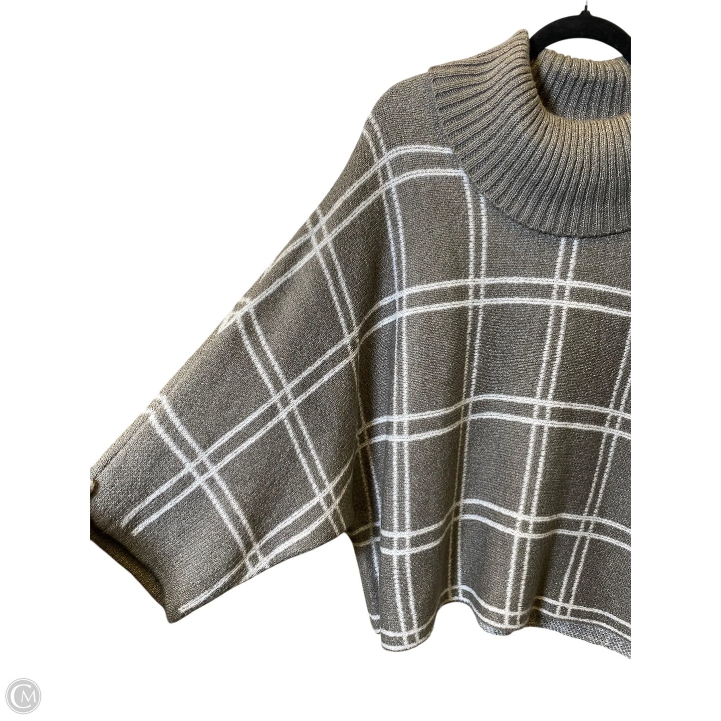 Sweater By Lane Bryant In Plaid Pattern, Size: 22