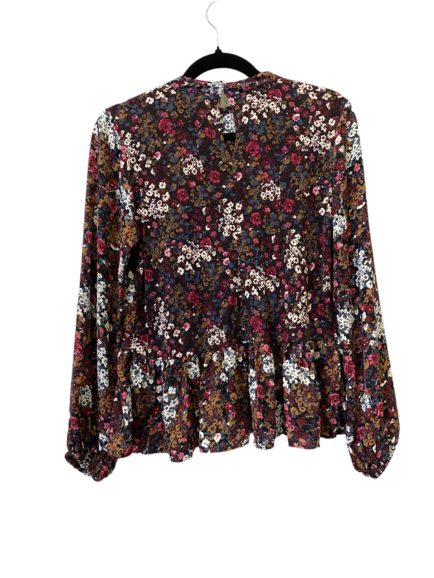 Multi-colored Top Long Sleeve Loft, Size S