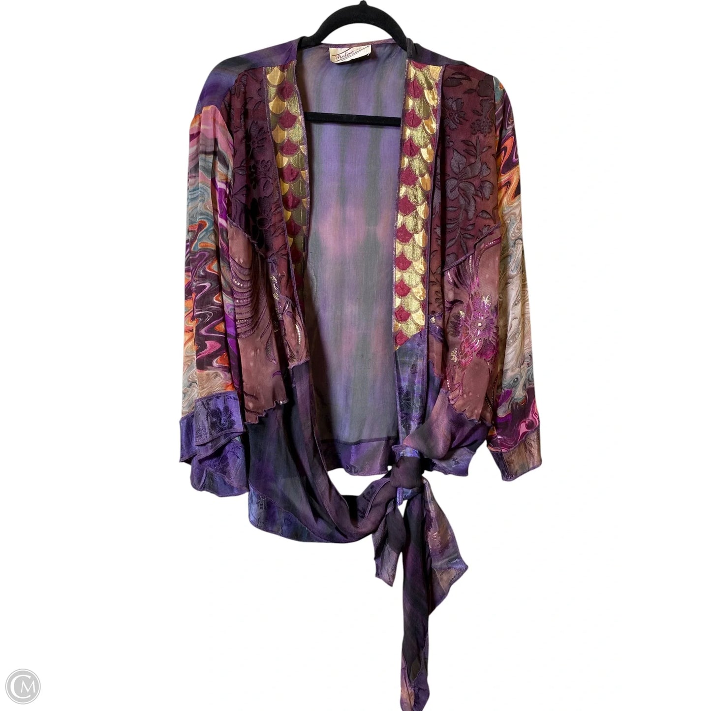 Cardigan By Clothes Mentor In Multi-colored, Size: Osfm