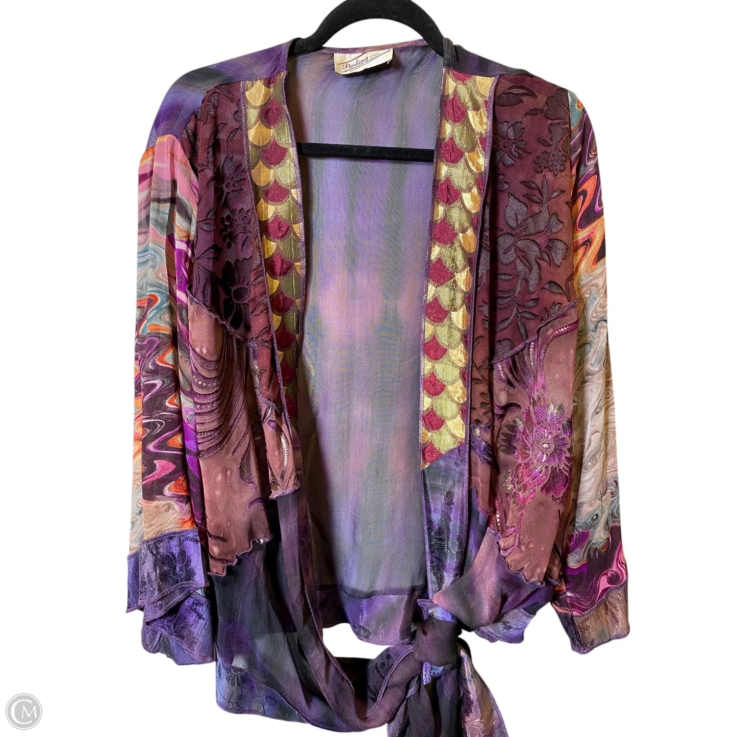 Cardigan By Clothes Mentor In Multi-colored, Size: Osfm