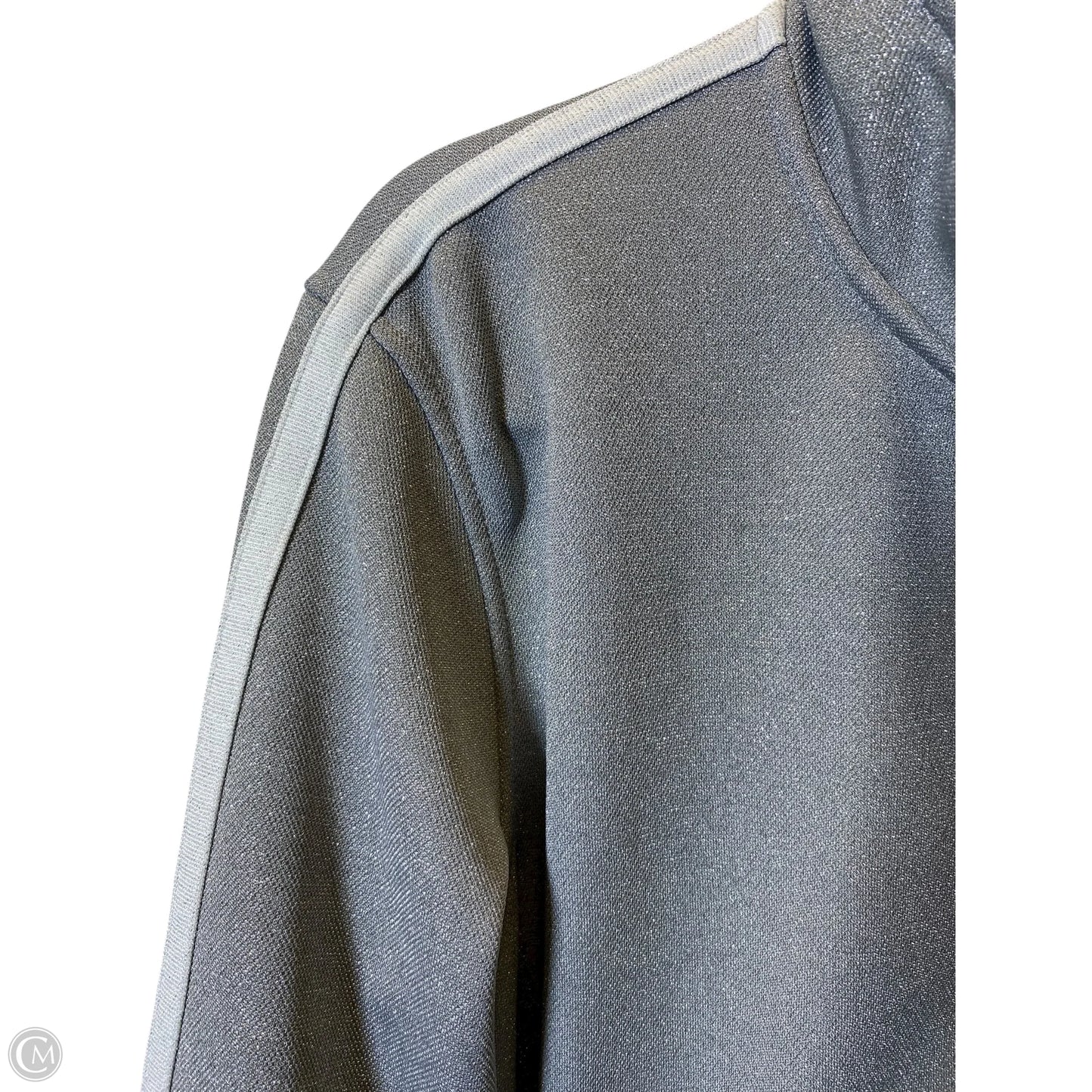 Jacket Moto By Converse In Silver, Size: Xl