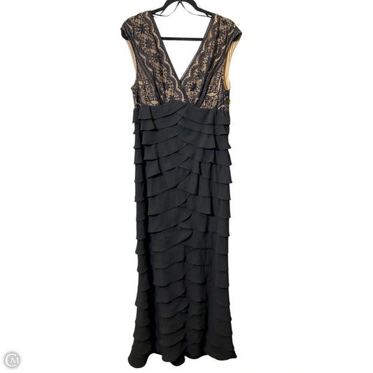Dress Party Long By Adrianna Papell In Black, Size: 14