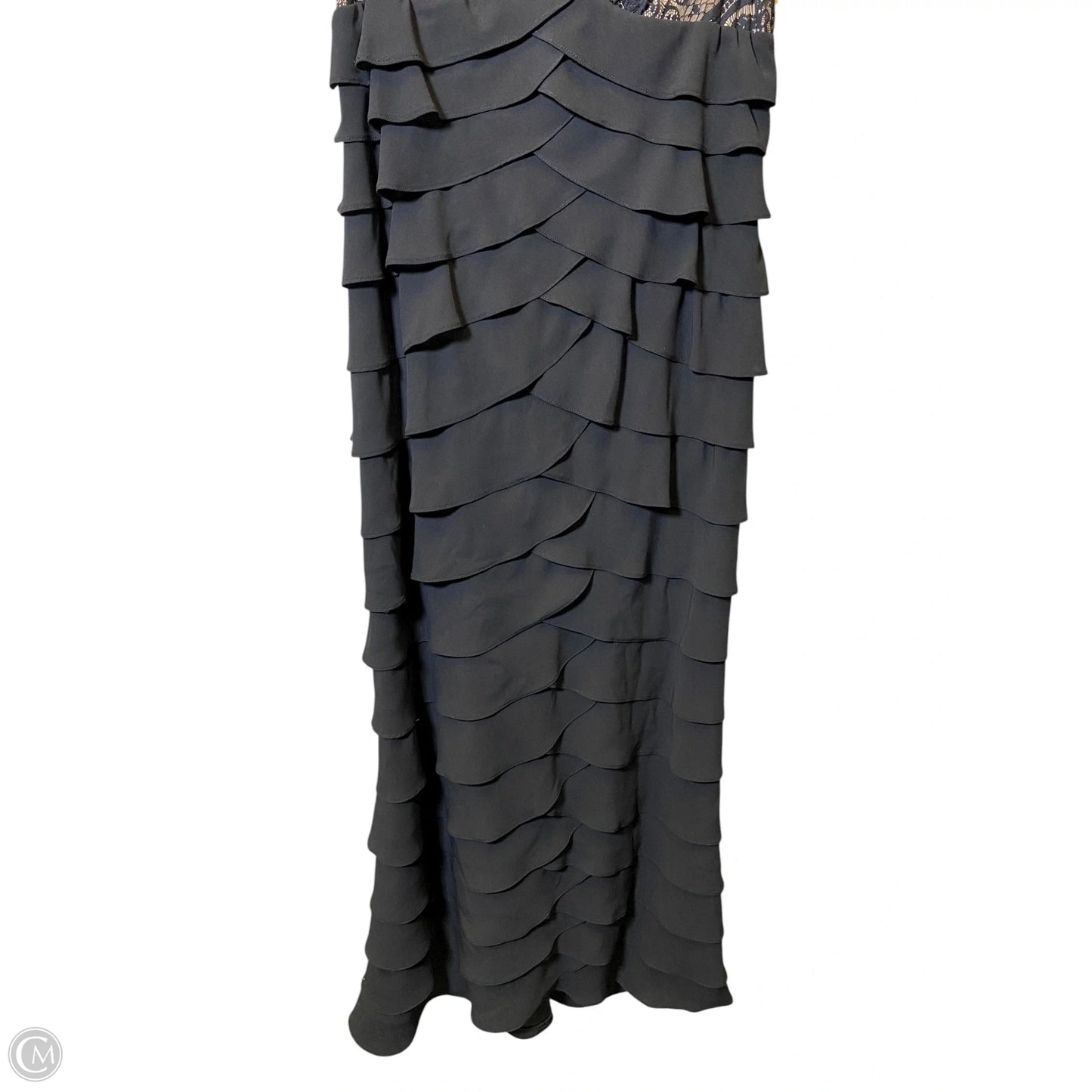 Dress Party Long By Adrianna Papell In Black, Size: 14