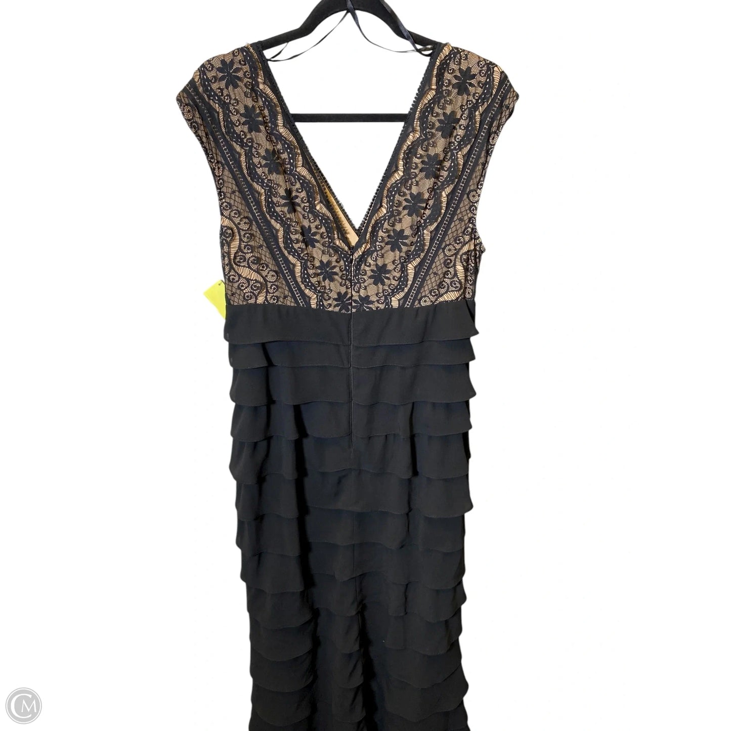 Dress Party Long By Adrianna Papell In Black, Size: 14