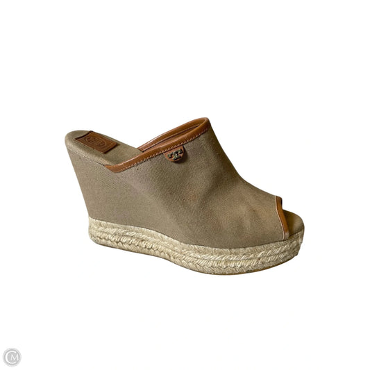 Sandals Designer By Tory Burch In Beige, Size: 8.5
