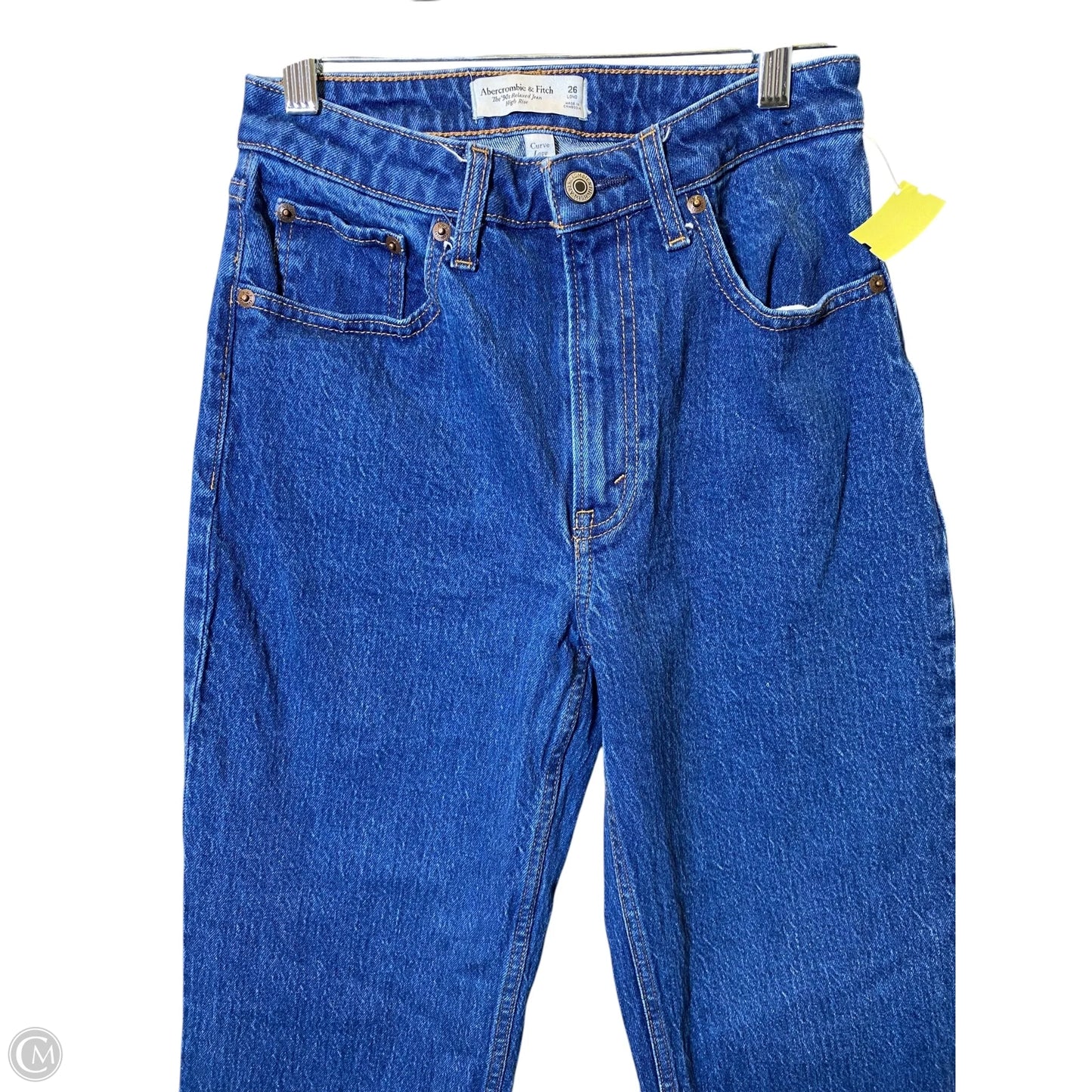 Jeans Straight By Abercrombie And Fitch In Blue Denim, Size: 2