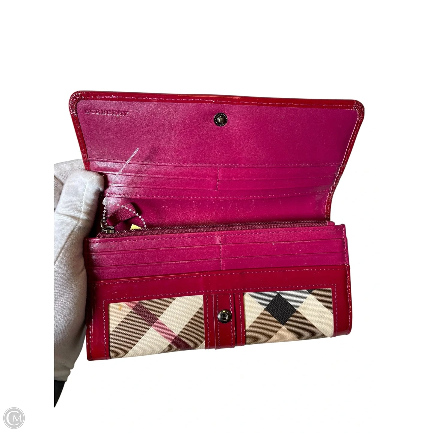 Wallet Luxury Designer By Burberry, Size: Medium