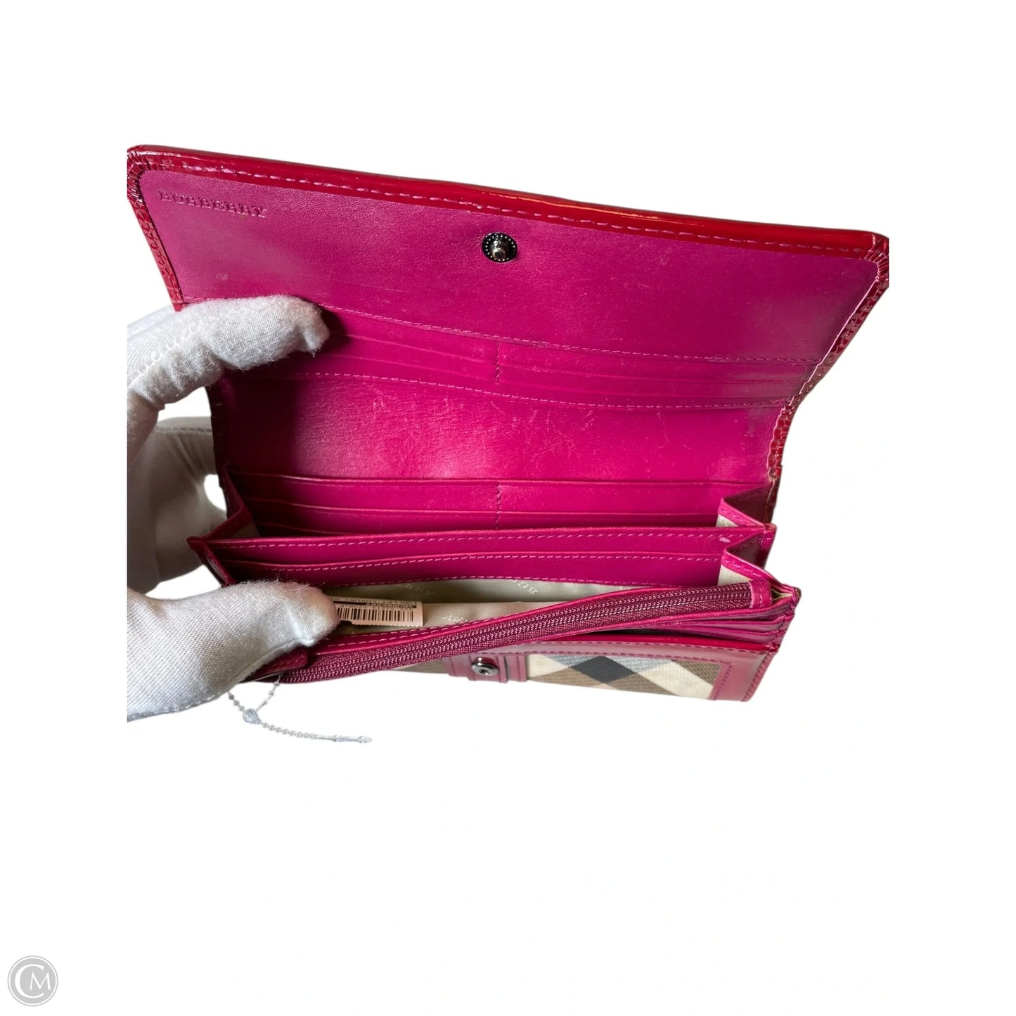 Wallet Luxury Designer By Burberry, Size: Medium