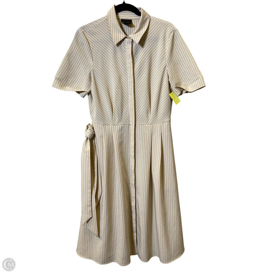 Dress Casual Midi By Alex Marie In Beige, Size: 8