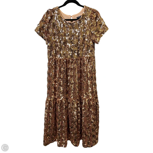 Dress Party Long By Maeve In Gold, Size: S