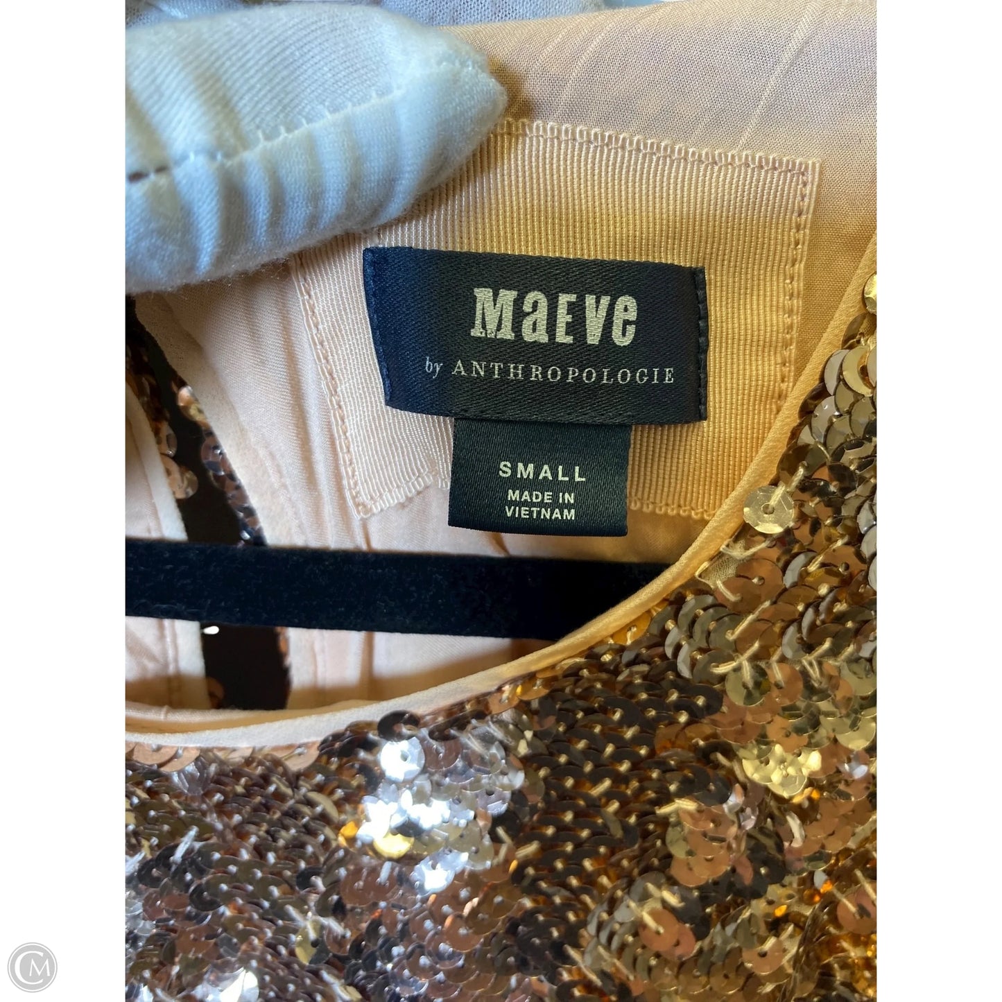 Dress Party Long By Maeve In Gold, Size: S
