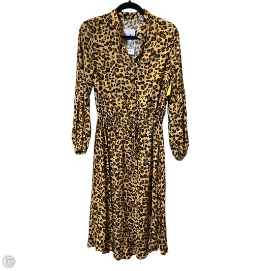 Dress Casual Midi By Clothes Mentor In Animal Print, Size: S