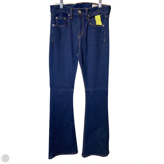 Jeans Boot Cut By Rag And Bone In Blue Denim, Size: 4