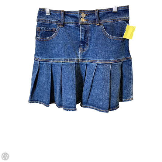 Skirt Mini & Short By Wild Fable In Blue Denim, Size: S