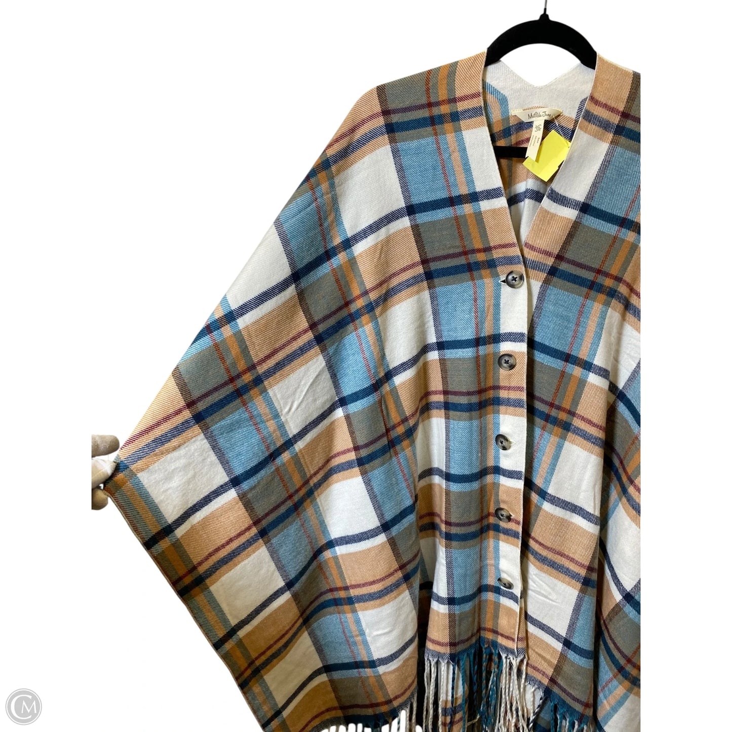 Shawl By Matilda Jane In Plaid Pattern, Size: Osfm