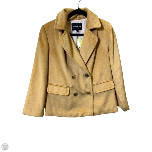 Jacket Moto By Who What Wear In Beige, Size: S