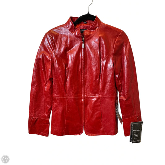 Jacket Moto By Pamela Mccoy In Red, Size: Xs