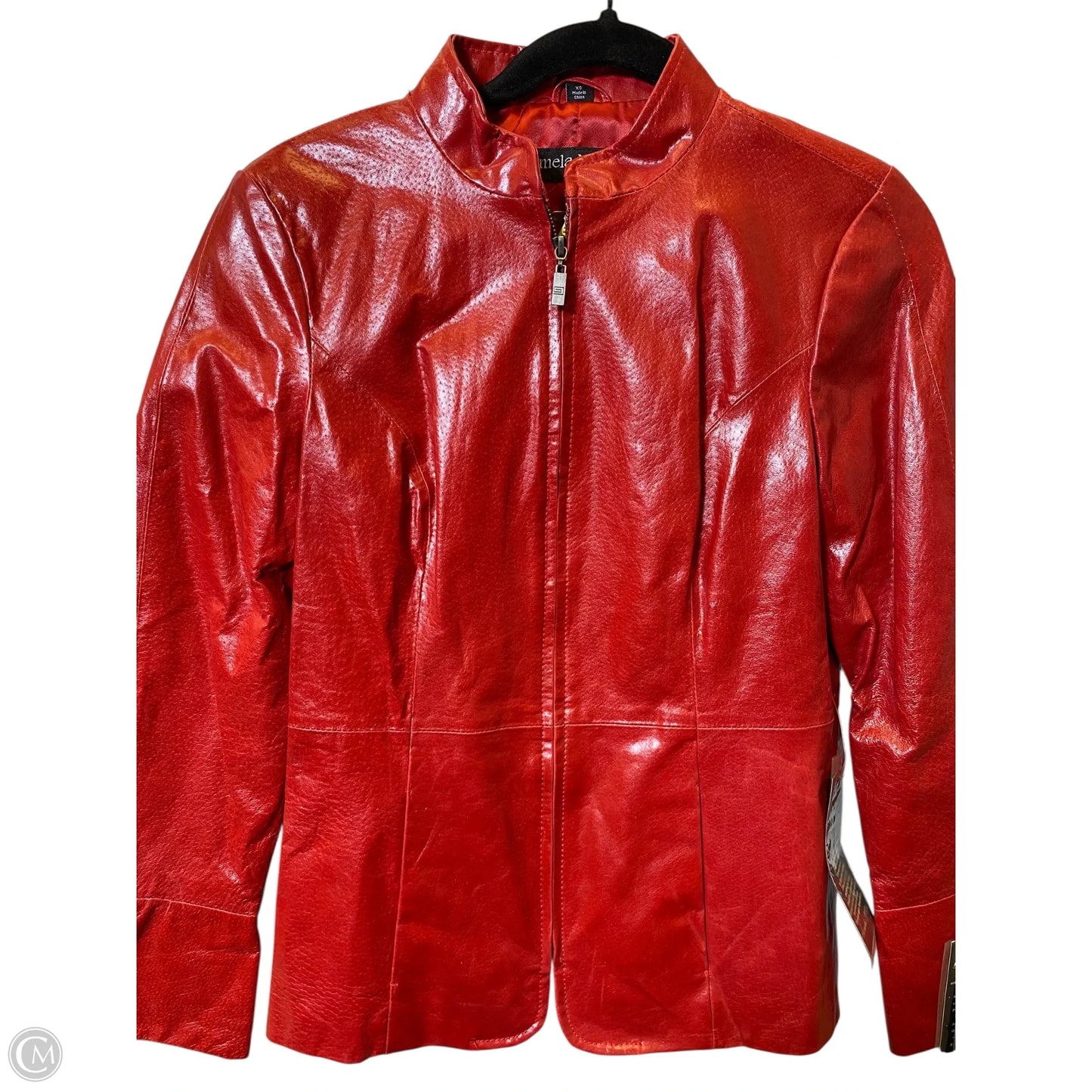 Jacket Moto By Pamela Mccoy In Red, Size: Xs