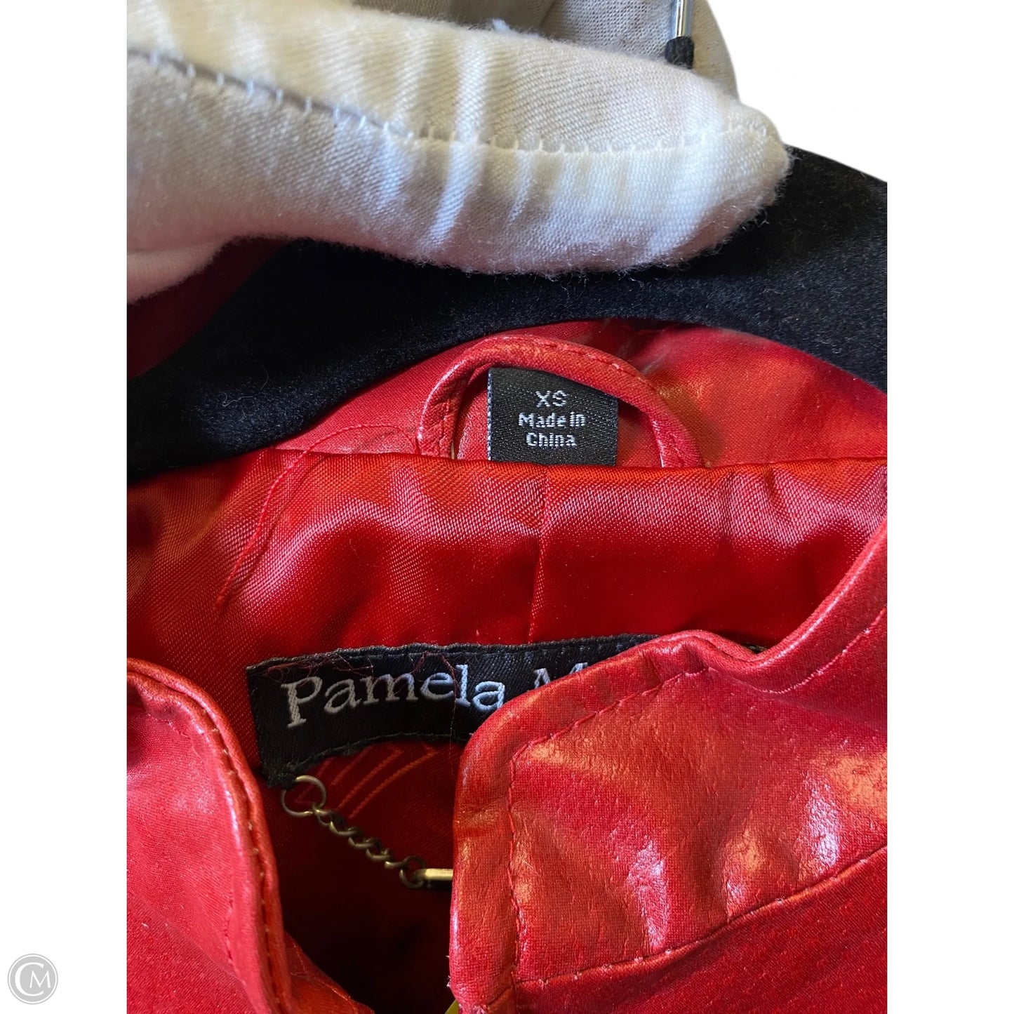 Jacket Moto By Pamela Mccoy In Red, Size: Xs