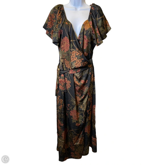 Dress Casual Midi By Lulus In Floral Print, Size: Xl