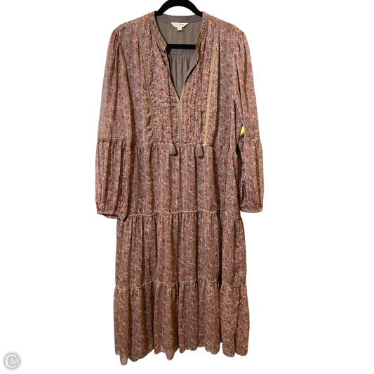 Dress Casual Maxi By Lucky Brand In Floral Print, Size: Xl