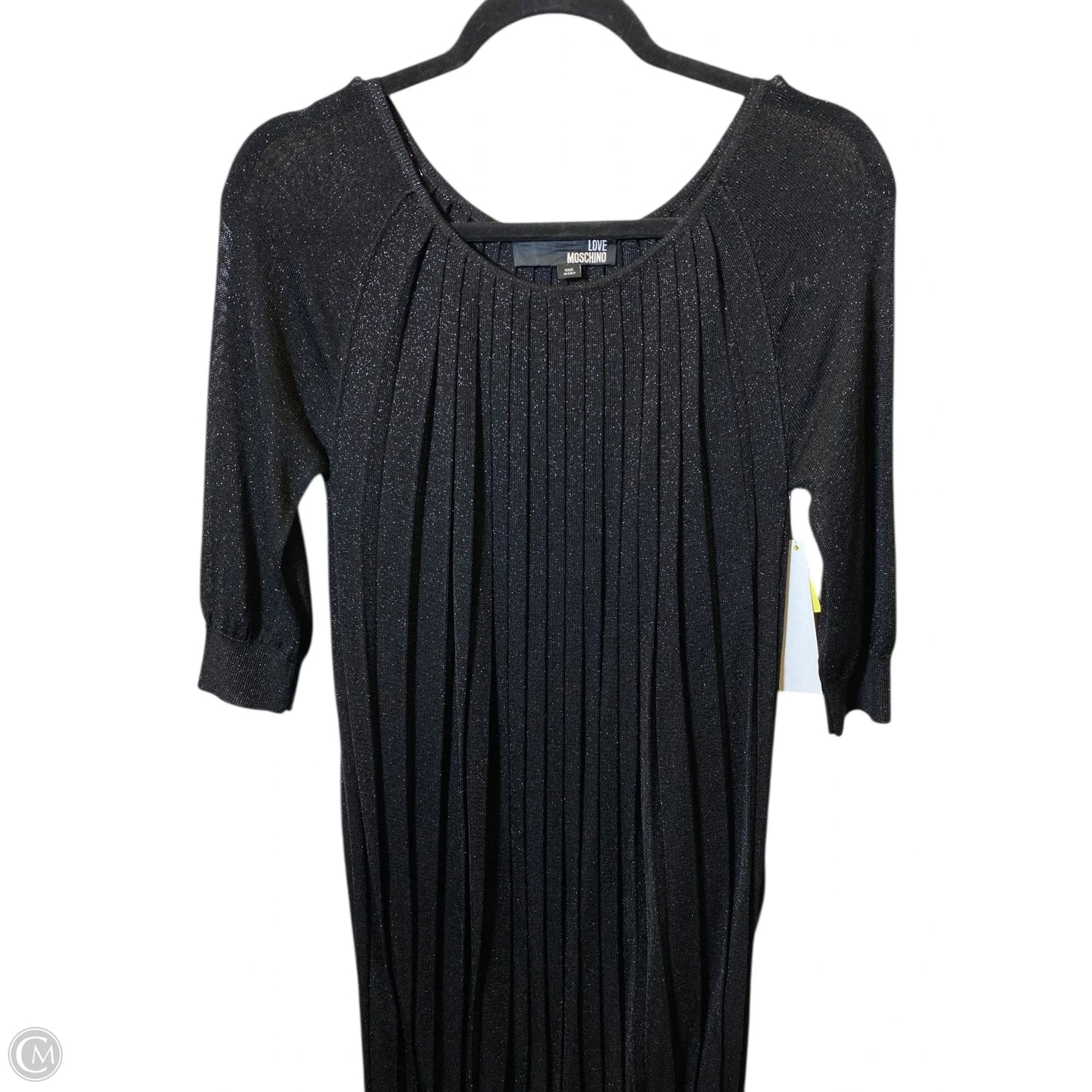 Dress Luxury Designer By Moschino In Black, Size: 6