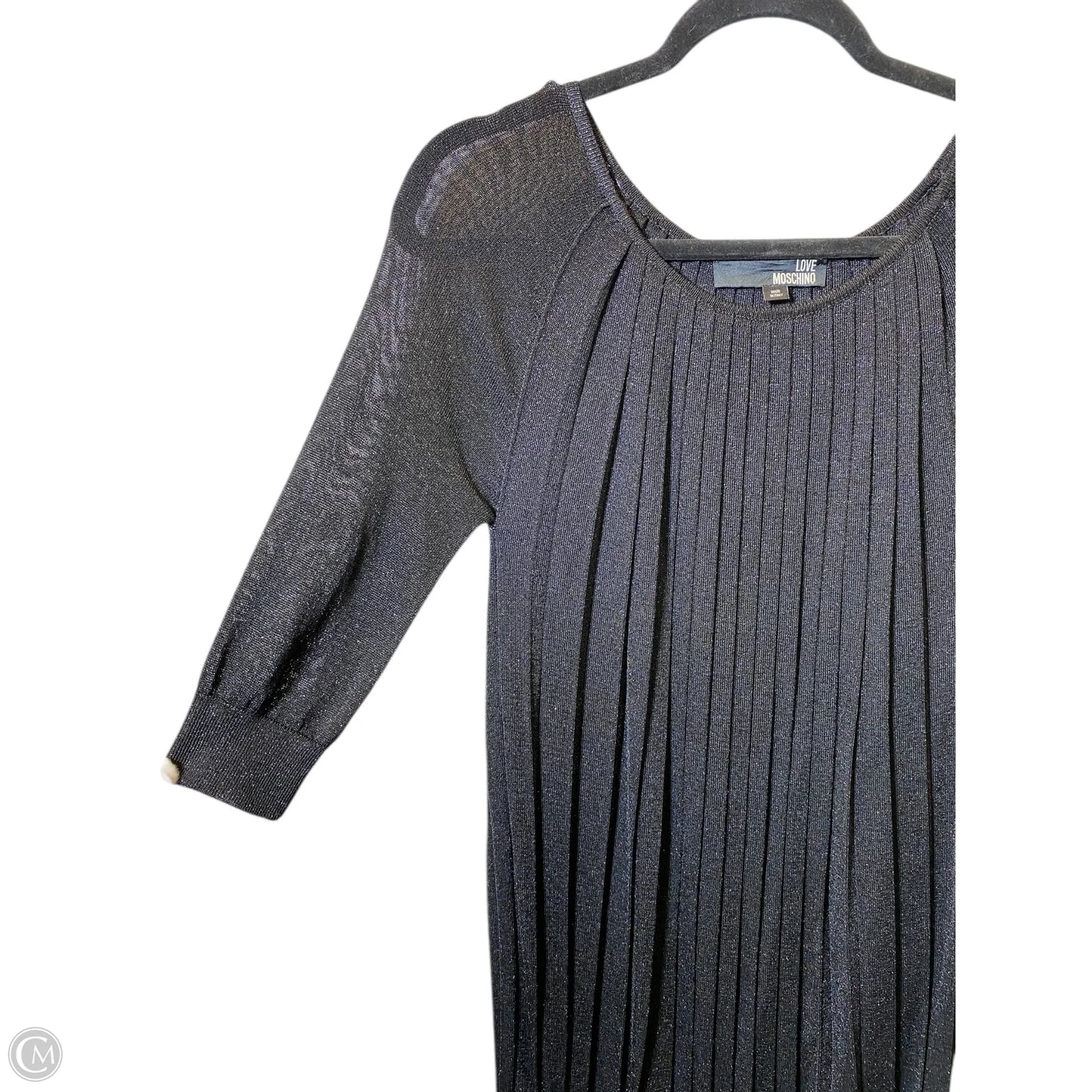 Dress Luxury Designer By Moschino In Black, Size: 6