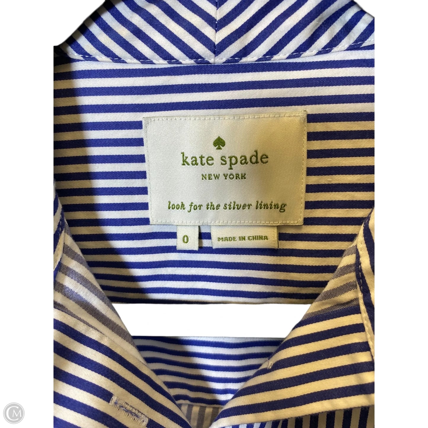 Dress Designer By Kate Spade In Striped Pattern, Size: 0
