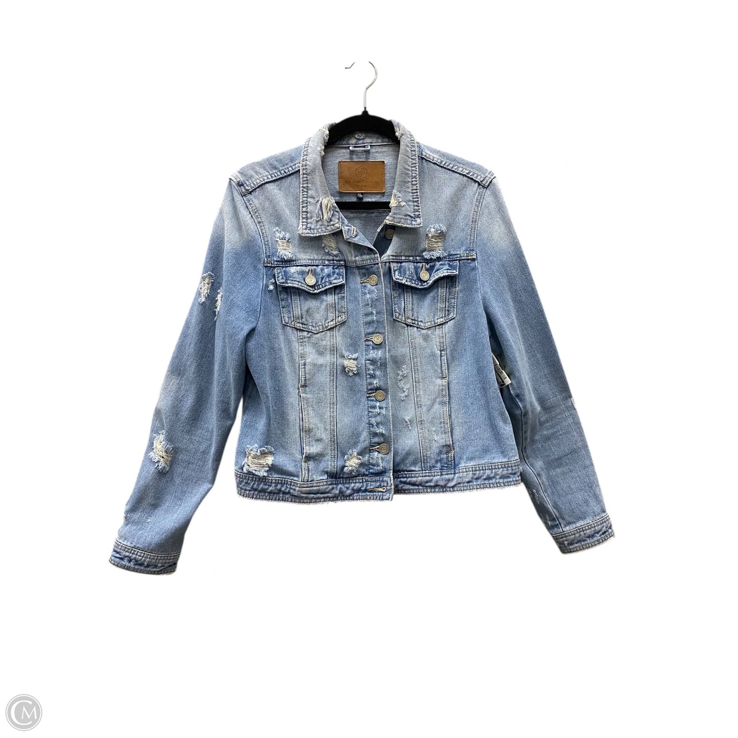 Jacket Denim By Clothes Mentor In Blue Denim, Size: Xl