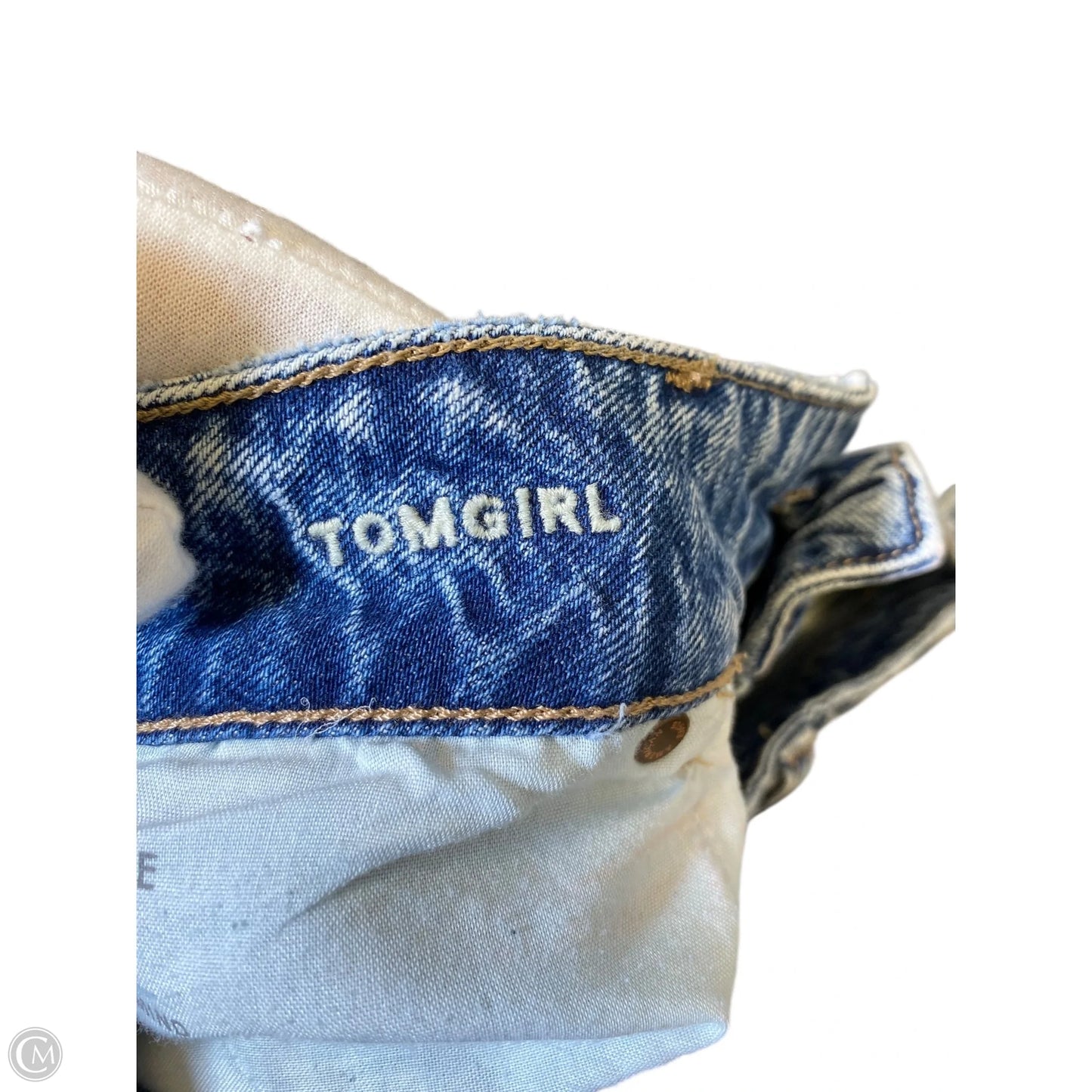 Jeans Straight By American Eagle In Blue Denim, Size: 14