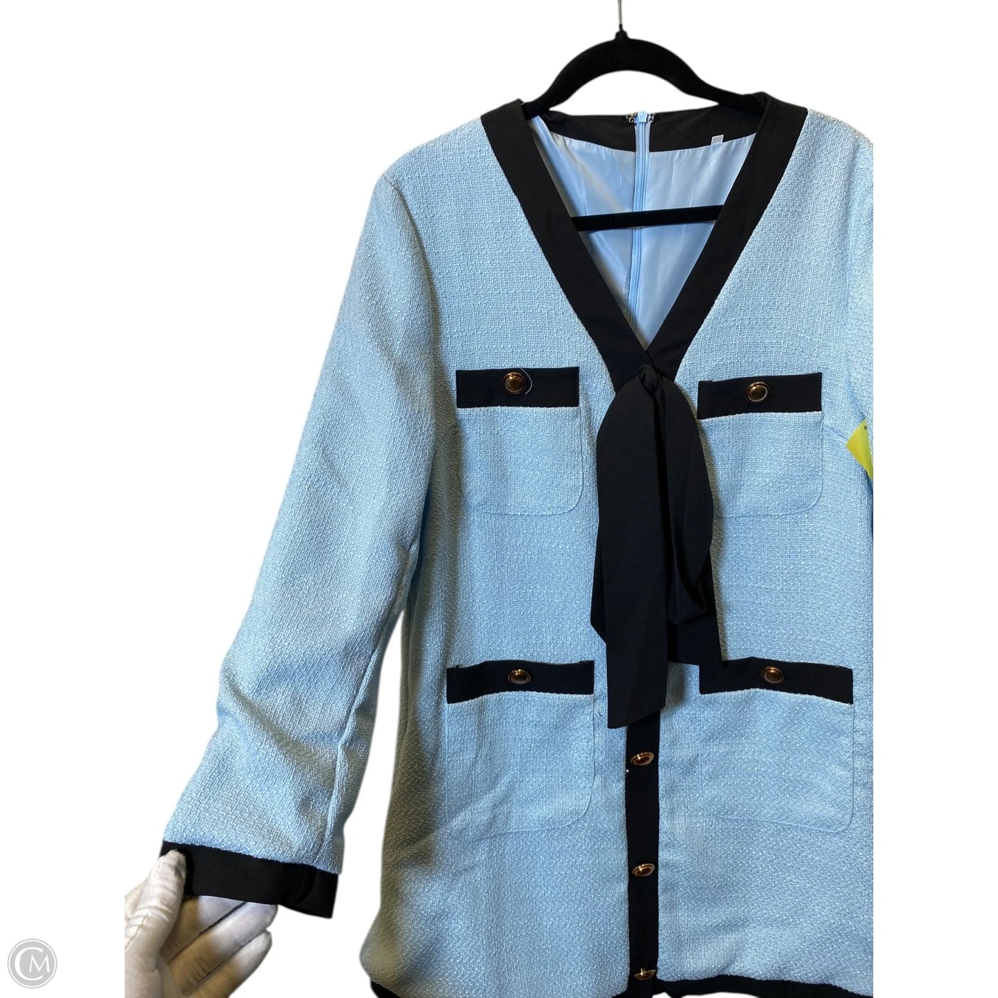 Dress Casual Short By Clothes Mentor In Blue, Size: L