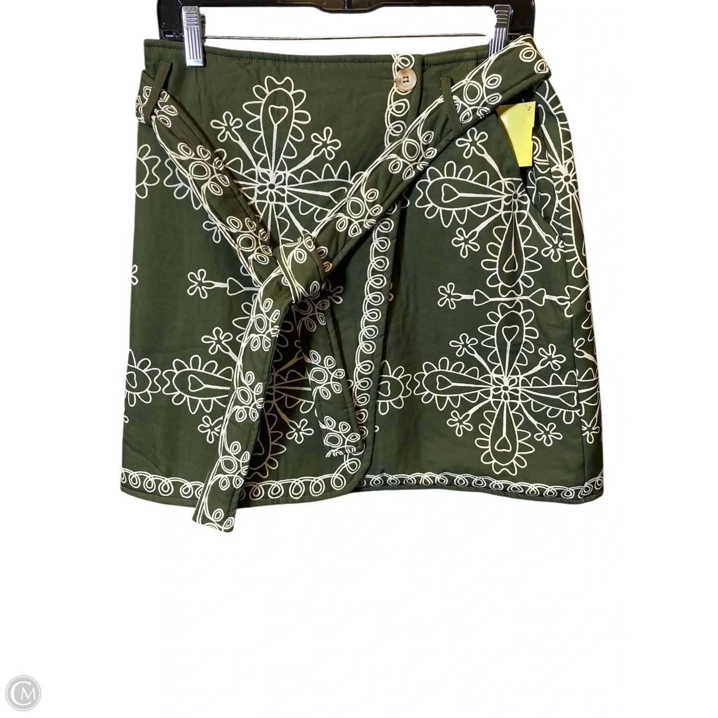 Skirt Mini & Short By Sunday Up In Green & Tan, Size: M